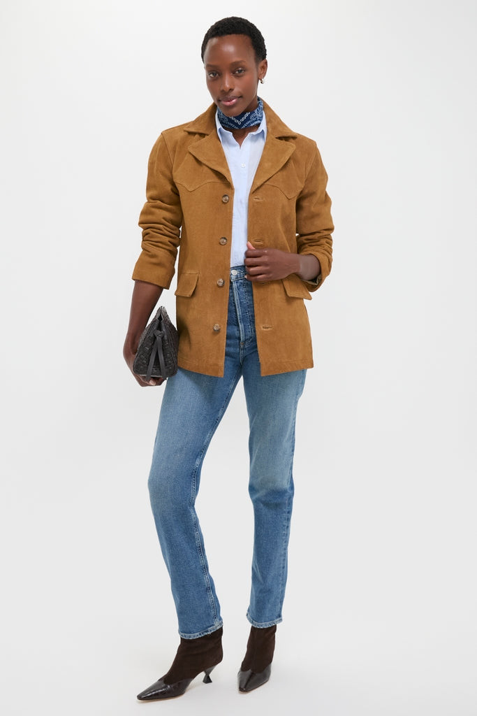 Maple Cow Roughout Suede Jacket | Tuckernuck (US)