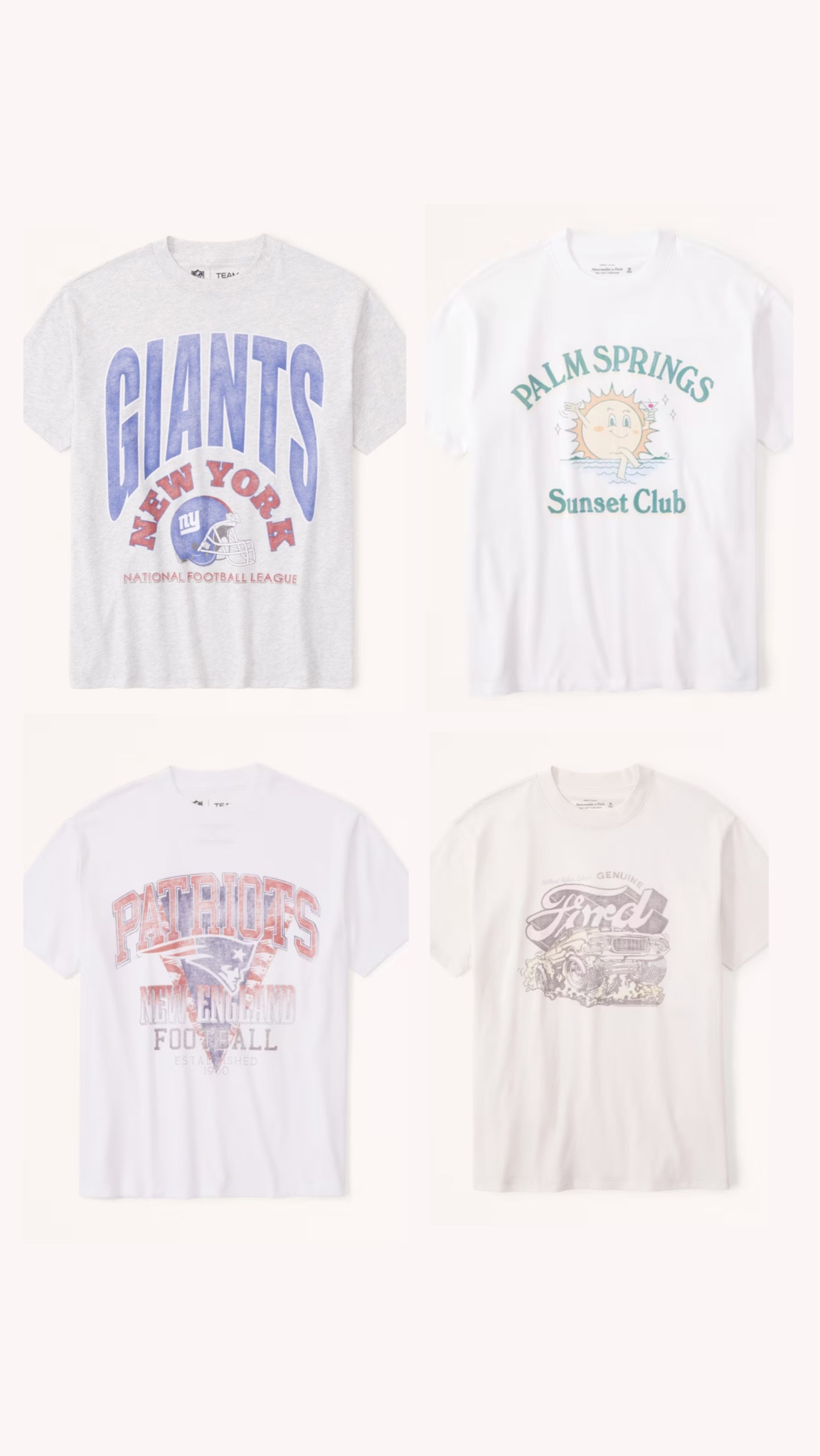 Oversized Boyfriend New York Giants Graphic Tee