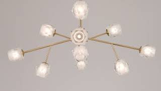 Possini Euro Tofay 37 3/4" Brass 12-Light LED Sputnik Chandelier - #873Y8 | Lamps Plus | Lamps Plus