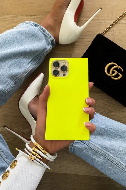 Quad Phone Case- Neon Yellow | The Styled Collection