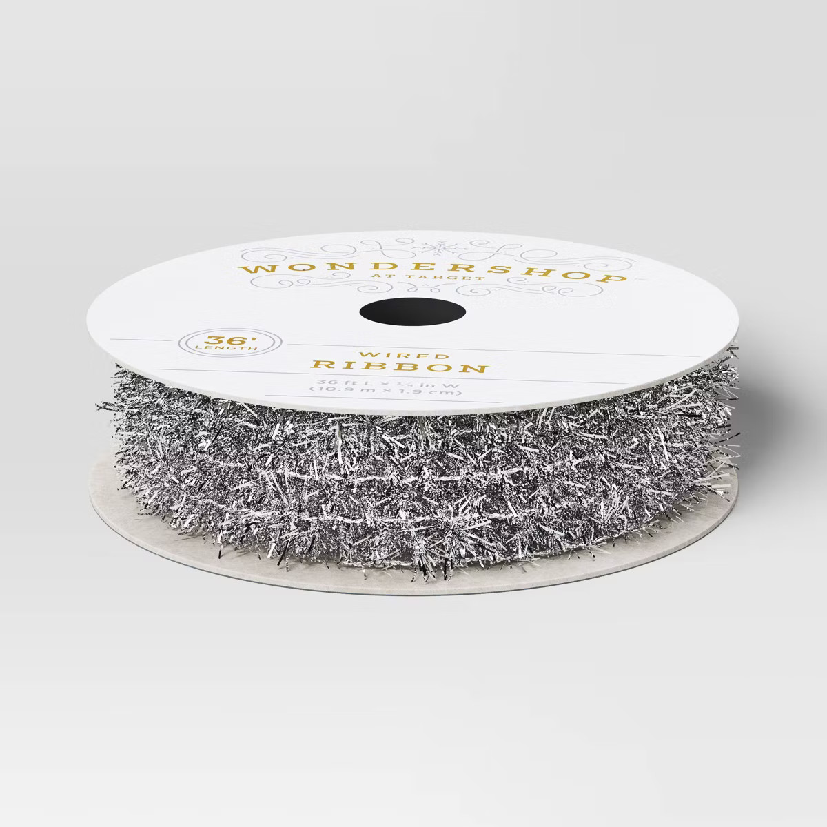 36' Christmas Tinsel Ribbon Silver - Wondershop™ | Target