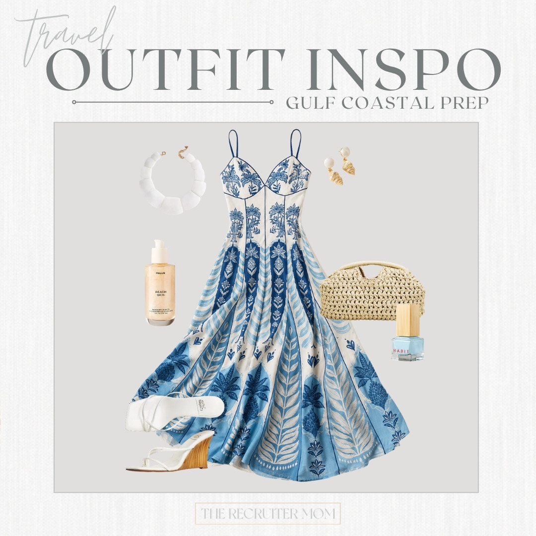 This blue block print dress is everything, friends 💙 Styled it with wedge sandals, a straw bag & the prettiest coastal accessories for a look that travels beautifully

#LTKSeasonal #LTKOver40 #LTKTravel