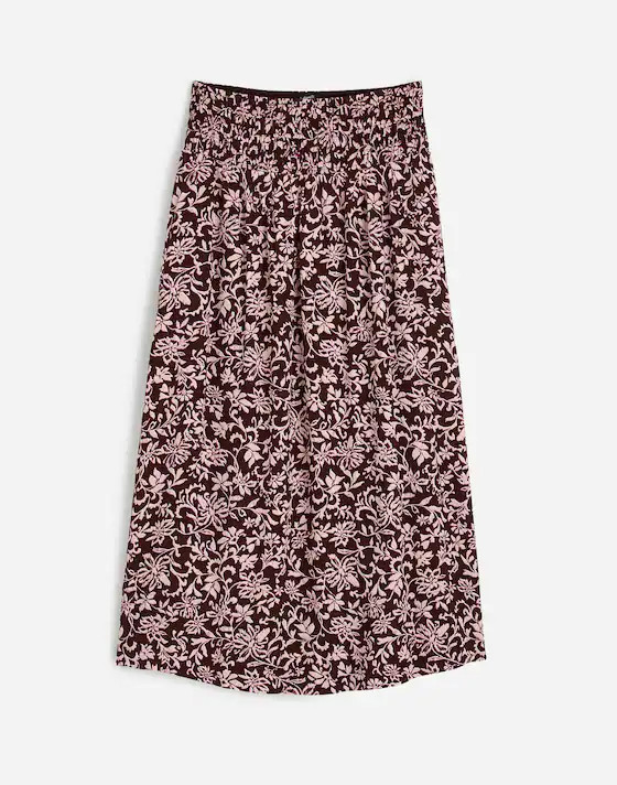 Smocked-Waist Midi Skirt | Madewell