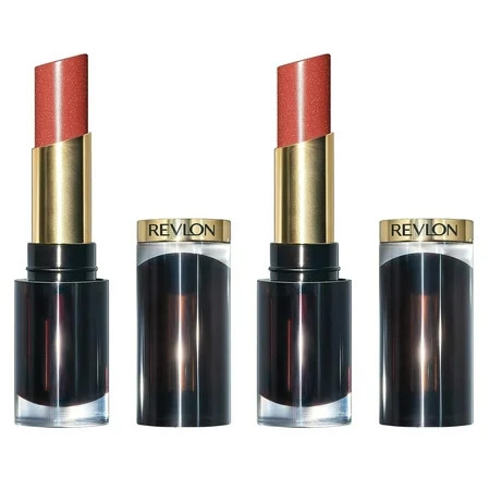 Pack of 2 Revlon Super Lustrous Glass Shine Lipstick Glaring Coral 014 | Walmart (US)