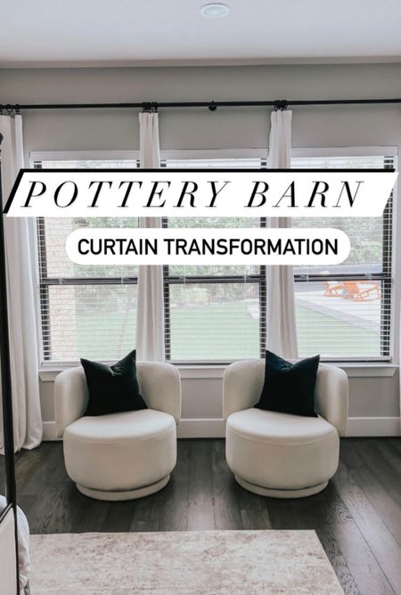 Our Pottery Barn curtain transformation in our master bedroom 🤍

#LTKhome #LTKSeasonal #LTKfindsunder50