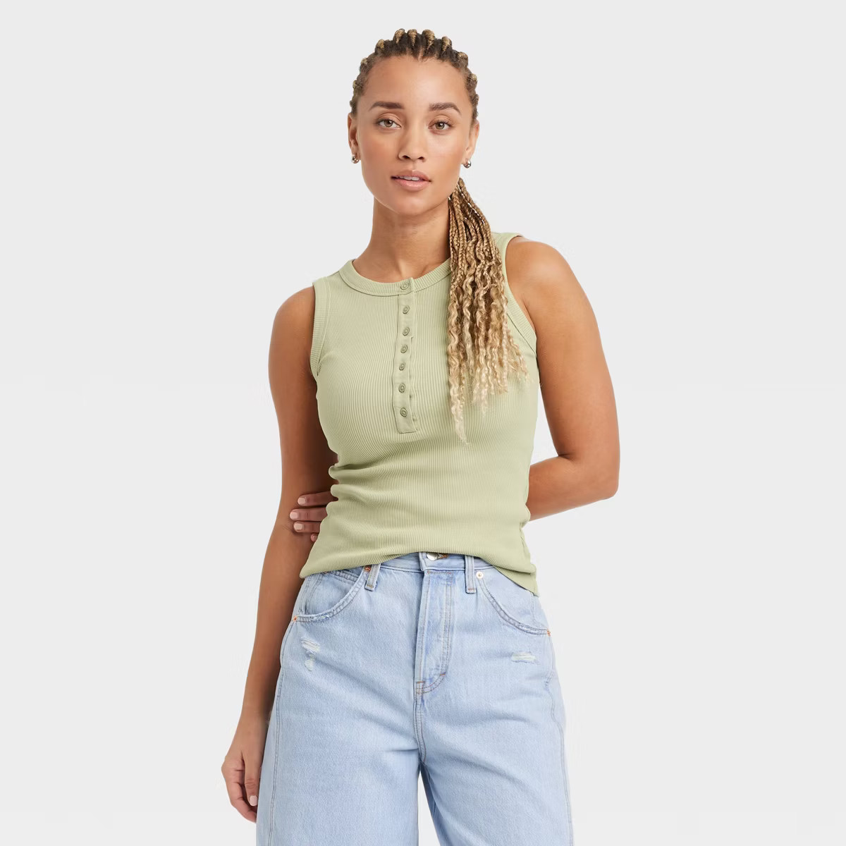 Women's Henley Tank Top - Universal Thread™ | Target