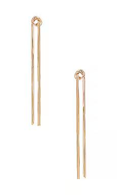 petit moments Tied Up Earrings in Gold from Revolve.com | Revolve Clothing (Global)