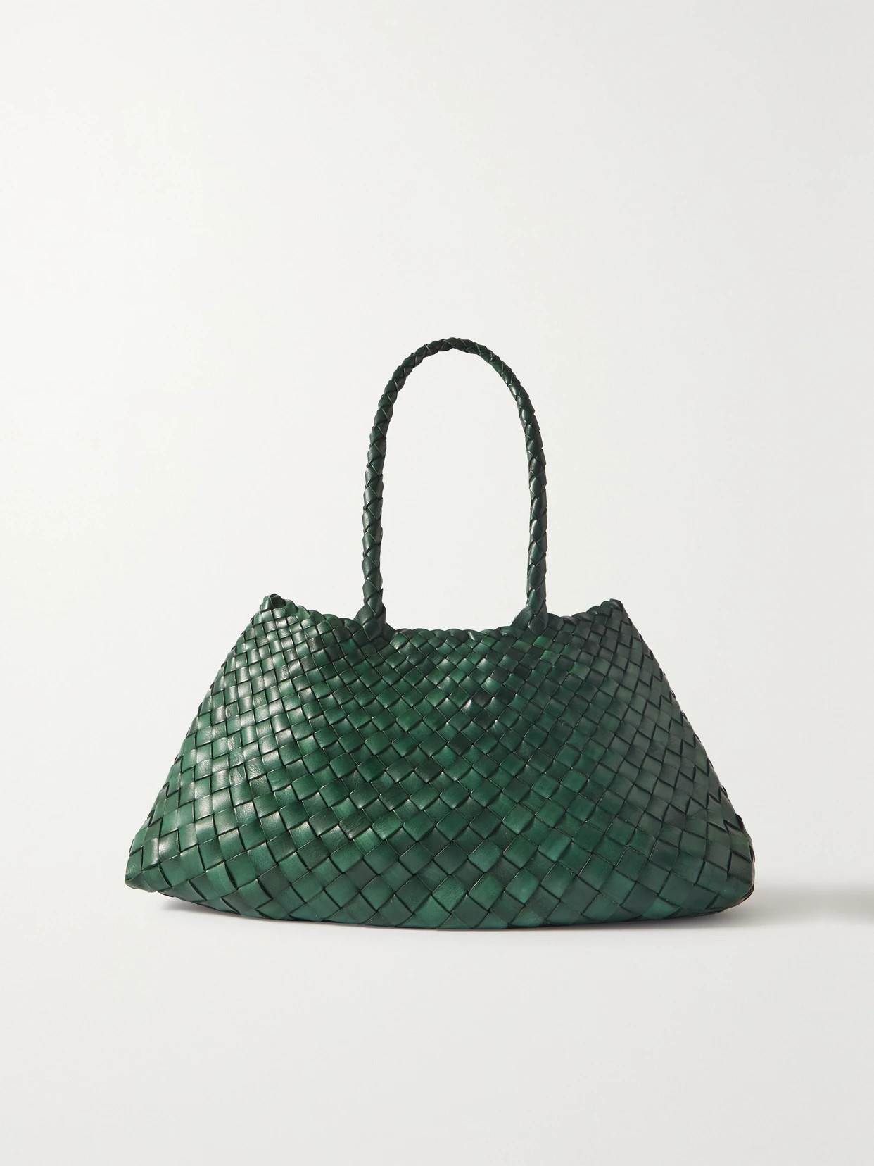 Dragon Diffusion - Santa Croce Big Woven Leather Tote - Green | NET-A-PORTER (UK & EU)