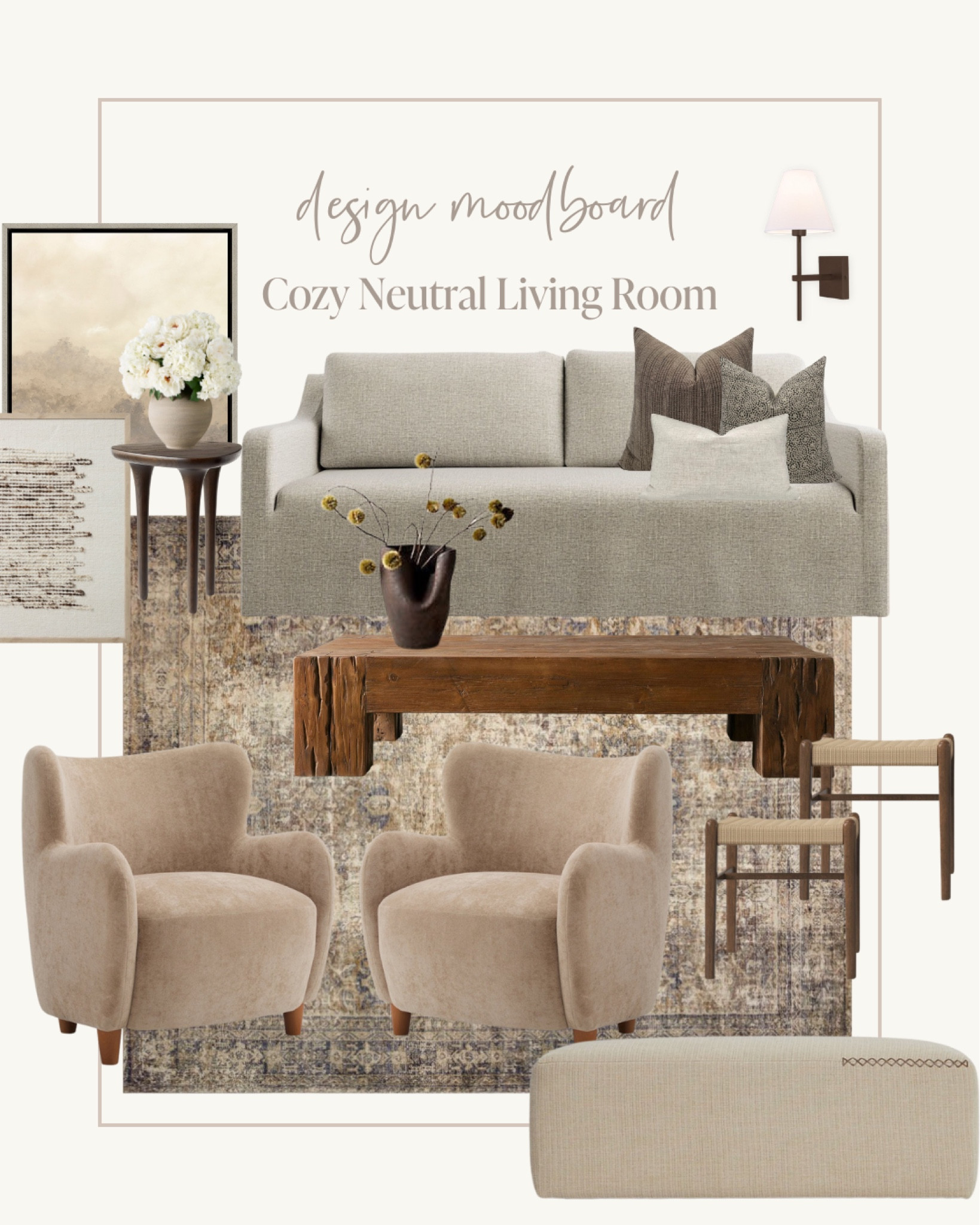 It’s been rainy all week, which is making us want to curl up with a good book (currently reading Ina Garten’s memoir!) & light a candle 🤍 We’re loving the look of layered textures & cozy neutral hues, and we’ll take one of each from this living room design 😍

#LTKHome