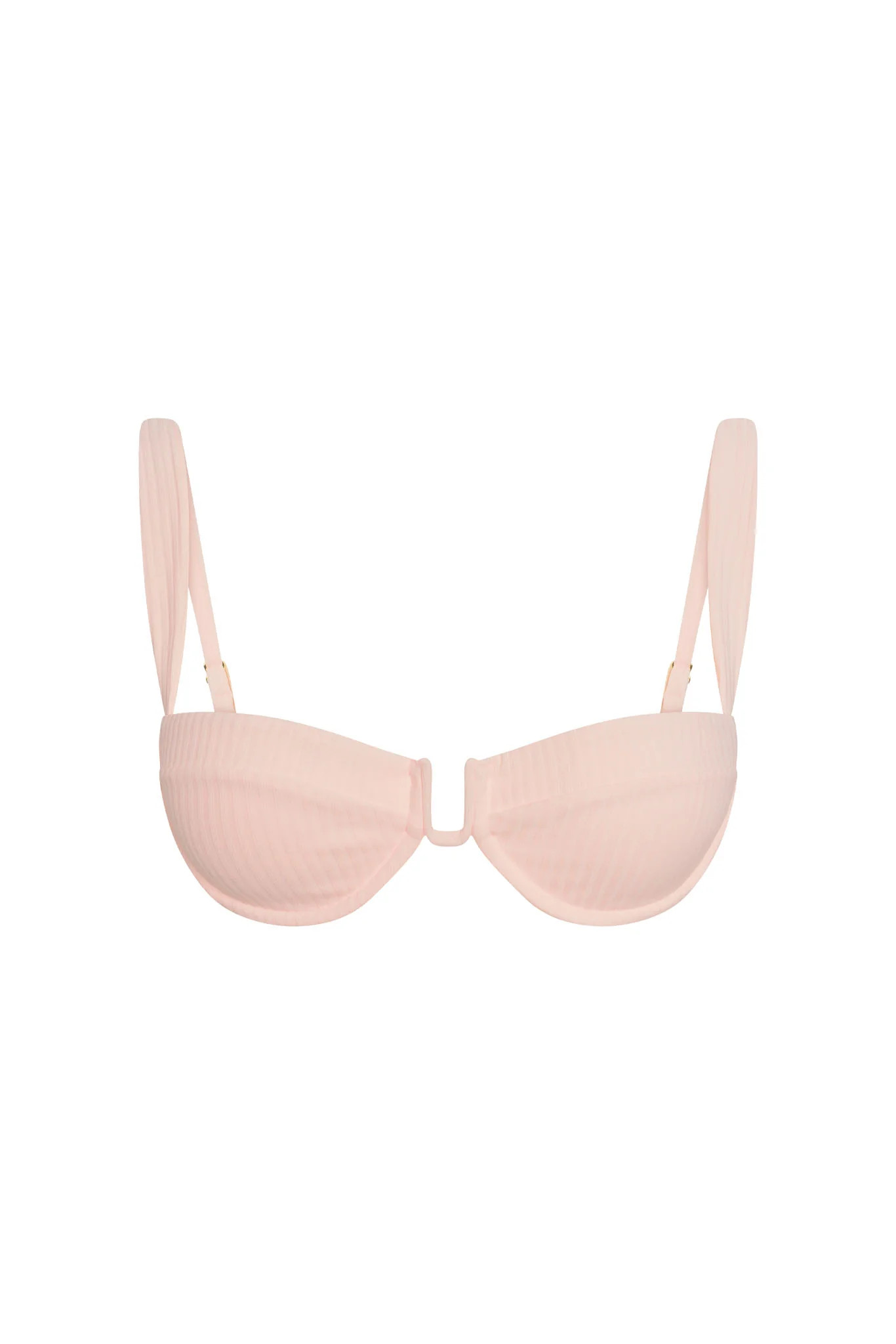 Cala Roja Top - Powder Pink Rib | Monday Swimwear