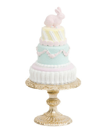 Bunny Cake With Stand Figurine | Marshalls