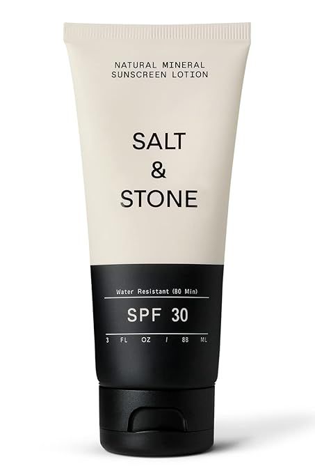 SALT & STONE SPF 30 Natural Mineral Sunscreen Lotion with Zinc Oxide. Broad Spectrum Sun Protecti... | Amazon (US)