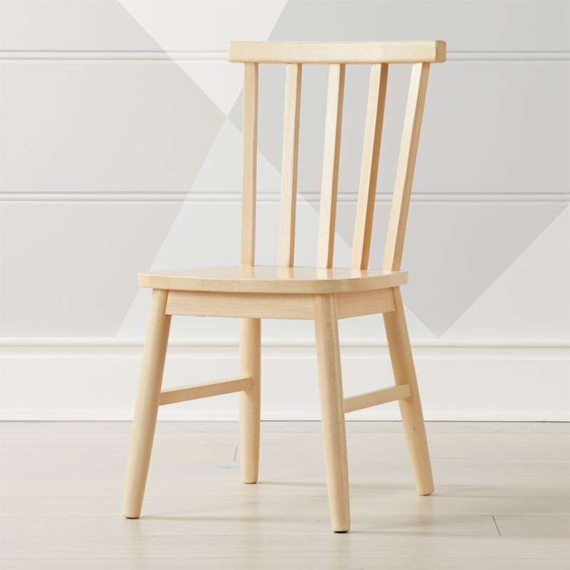 Set of 2 Shore Natural Wood Kids Play Chair + Reviews | Crate & Kids | Crate & Barrel