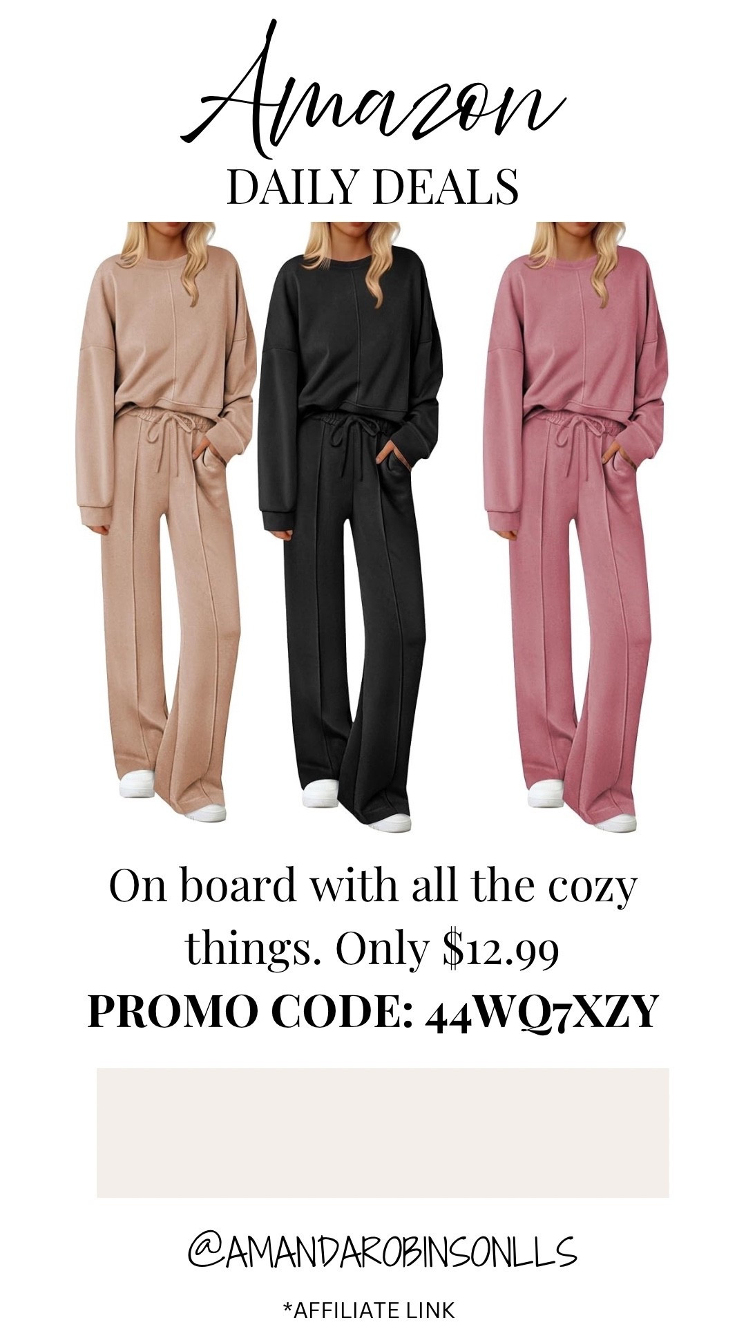 Amazon daily deals
2 piece women’s set

#LTKSaleAlert #LTKmomlife #LTKootd