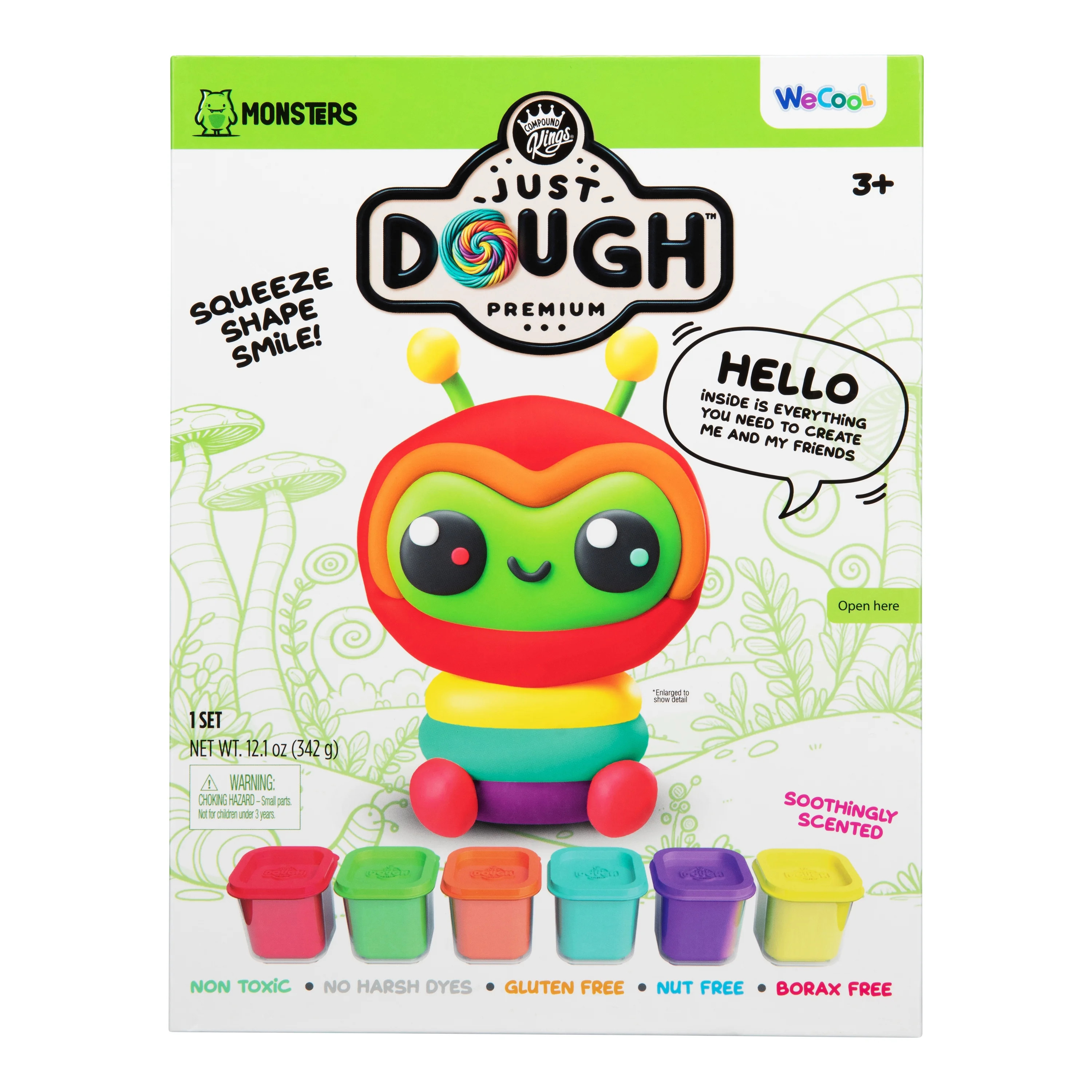 Compound Kings, Just Dough, Play Dough, Alien Character pack, Multicolor, Children Ages 3+ | Walmart (US)