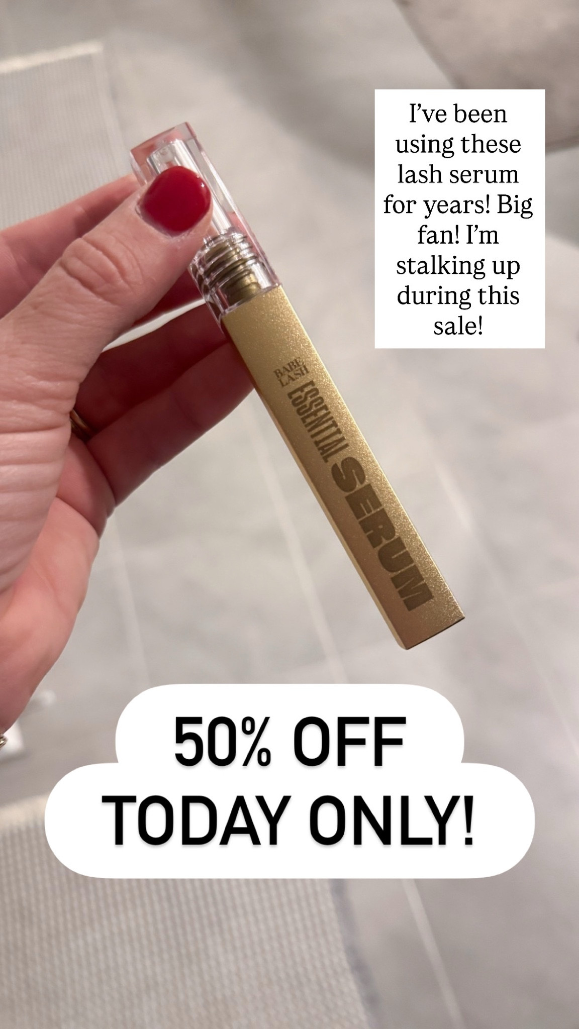 Babe lash serum 50% off 

#LTKBeauty #LTKSaleAlert