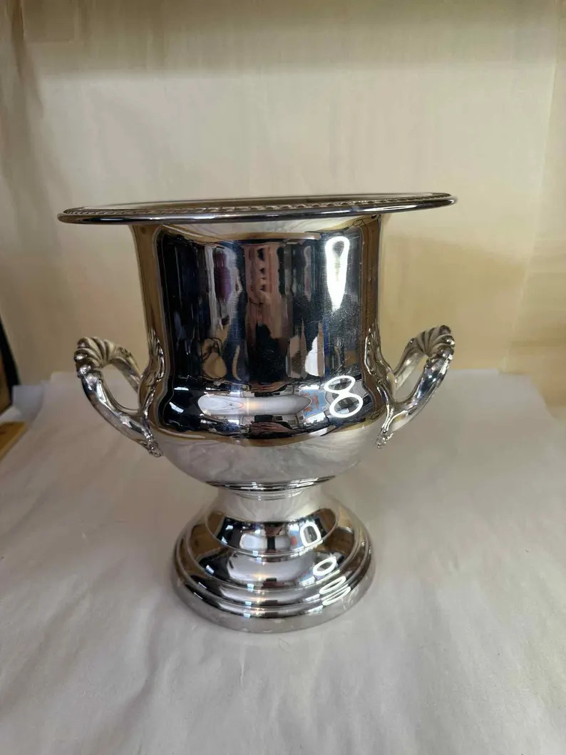 Vintage Silver Champagne Bucket - Etsy | Etsy (US)