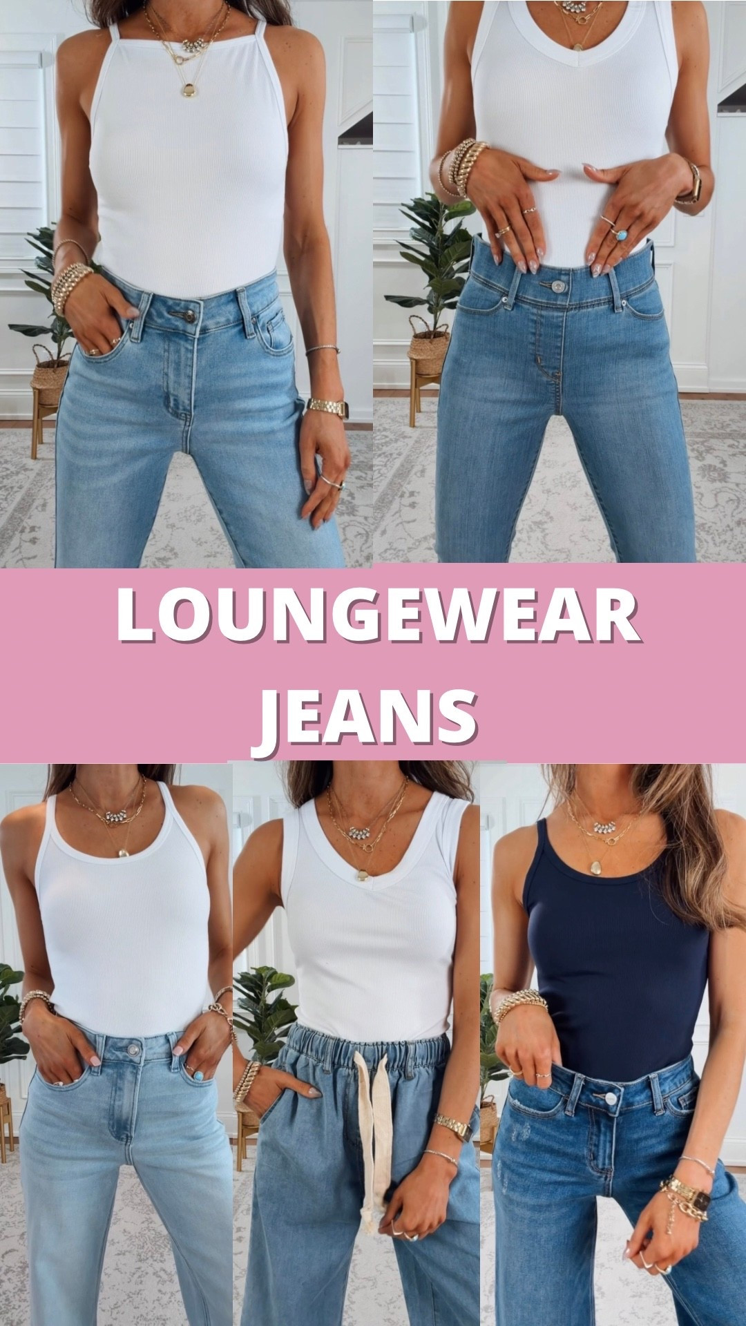 Loungewear Jeans - wearing my true to size in each (size 2 and xsmall)

#LTKootd #LTKdayinmylife #LTKmomlife