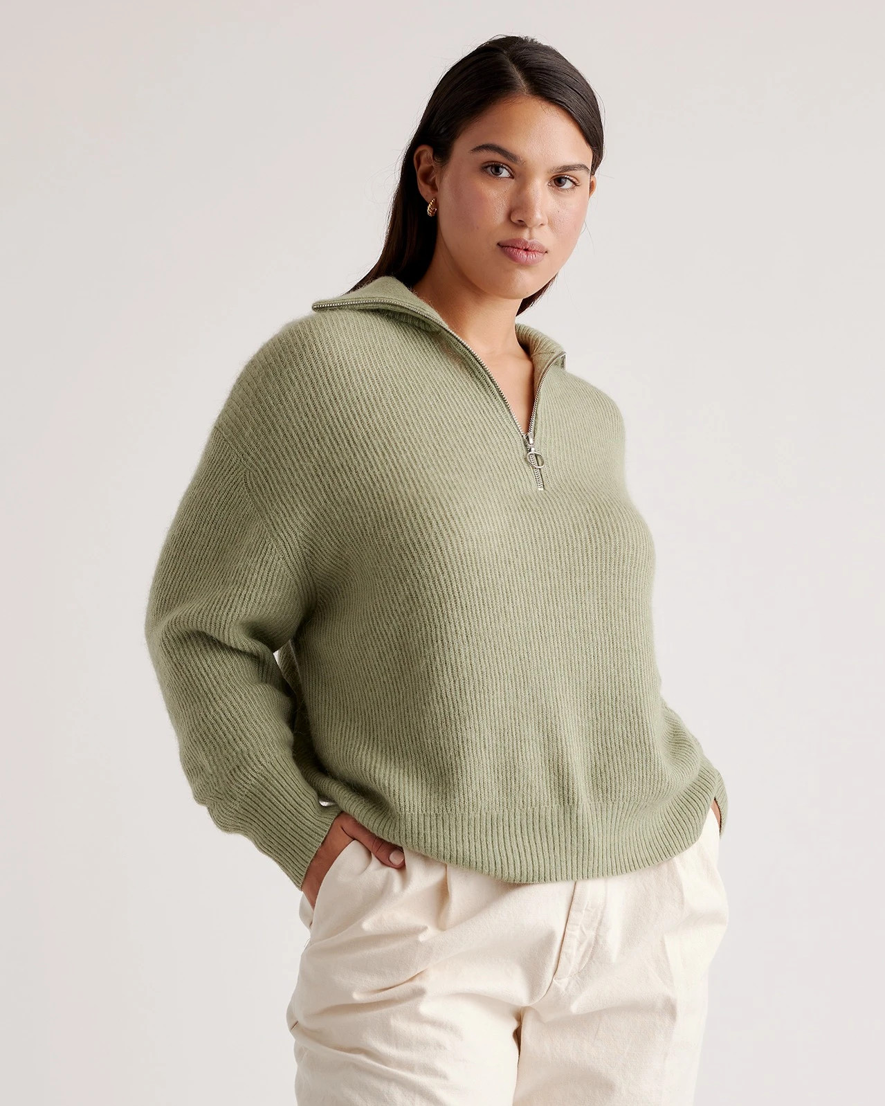 Alpaca Quarter Zip Sweater | Quince | Quince