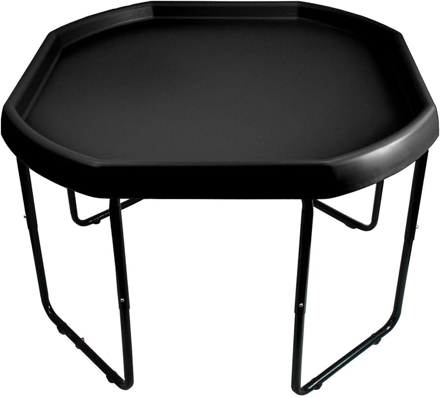 Black Mixing Play Tray 100cm Diameter & Height Adjustable Stand - For Fun & Messy Sand, Water & G... | Amazon (UK)