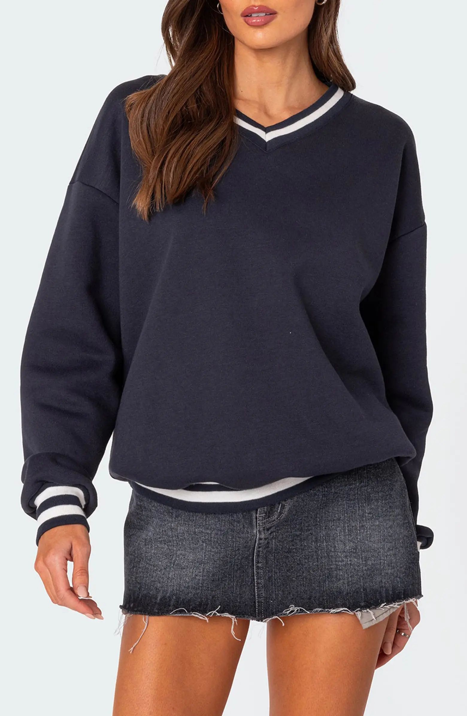EDIKTED Caryn Oversize Sweatshirt | Nordstrom | Nordstrom