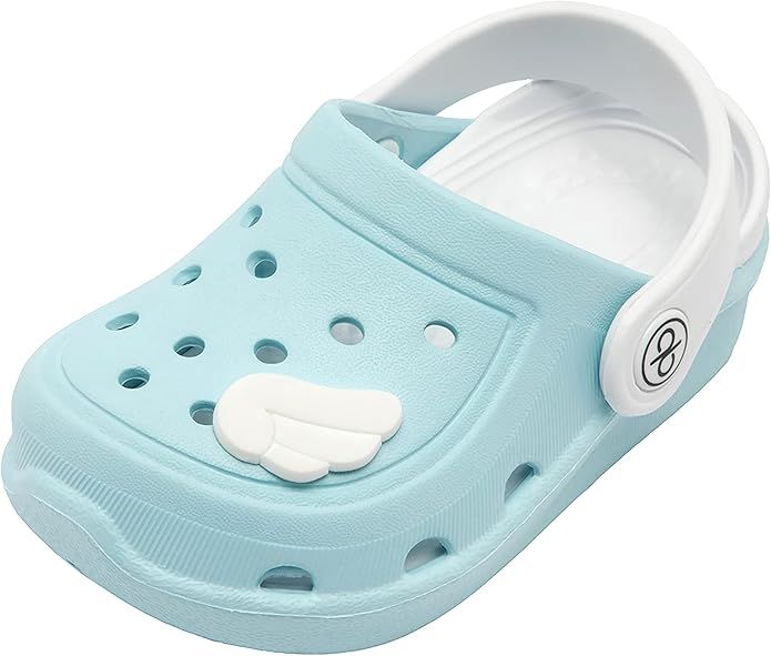 dripdrop Girls Comfort Clogs Kids Slip On Garden Shoes Boys Lightweight Beach Pool Slide Sandals ... | Amazon (US)