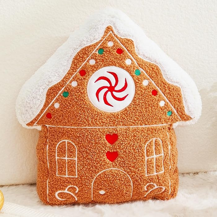 Christmas Gingerbread Man Pillow Gingerbread Pillows Cute Gingerbread Shaped Pillows Christmas De... | Amazon (US)