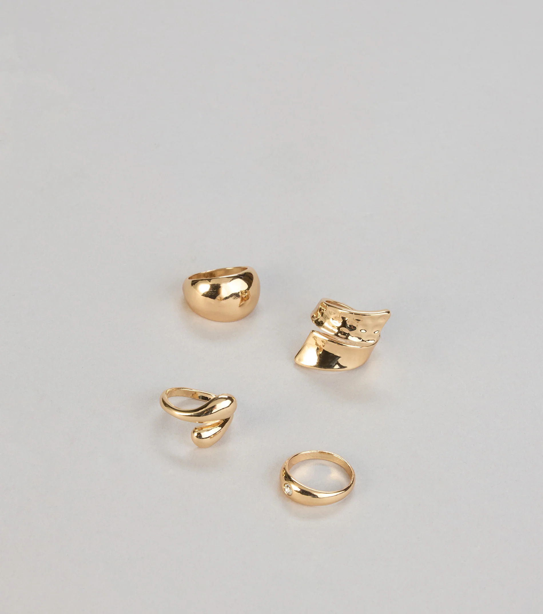 Sculpted Shine Ring Set | Windsor Stores