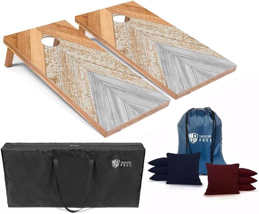 Tailgating Pros Cornhole Boards 4x2 Official Regulation Size – Wooden Design Cornhole Game Set ... | Amazon (US)