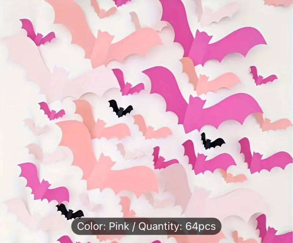 32pcs/64pcs Halloween 3D Paper Bats - Perfect Home Party Decorations in Multiple Sizes

#LTKFamily #LTKSeasonal #LTKHome