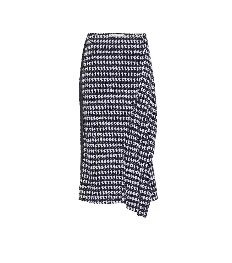 Victoria Beckham Houndstooth midi skirt | Mytheresa (INTL)