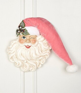 Southern Living Merry and Bright Collection Large Santa Head Hanging Wall Decor | Dillard's | Dillard's