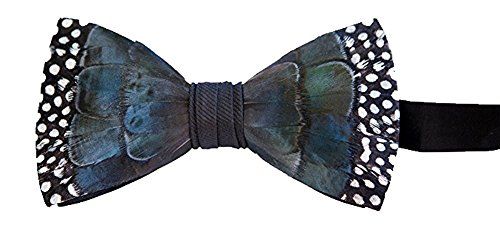 Brackish Feather Pre-tied Bow tie - Green Pond (126-BRK) | Amazon (US)