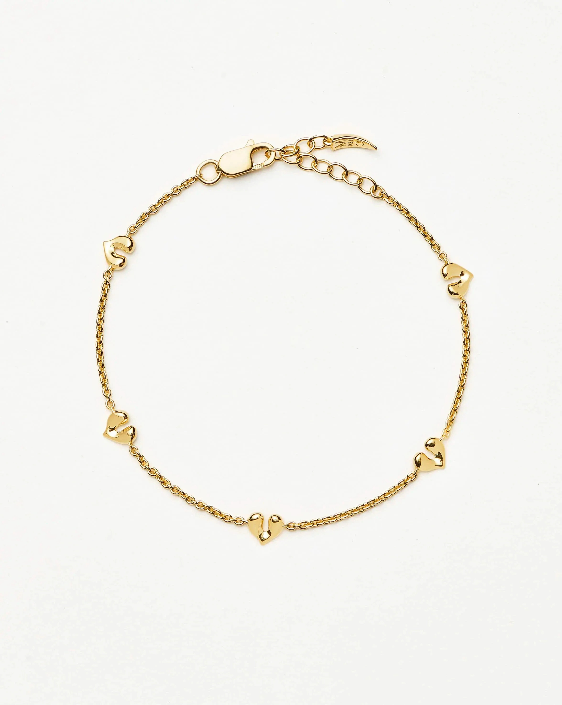 Molten Heart Mini Charm Bracelet | Missoma UK | Missoma UK