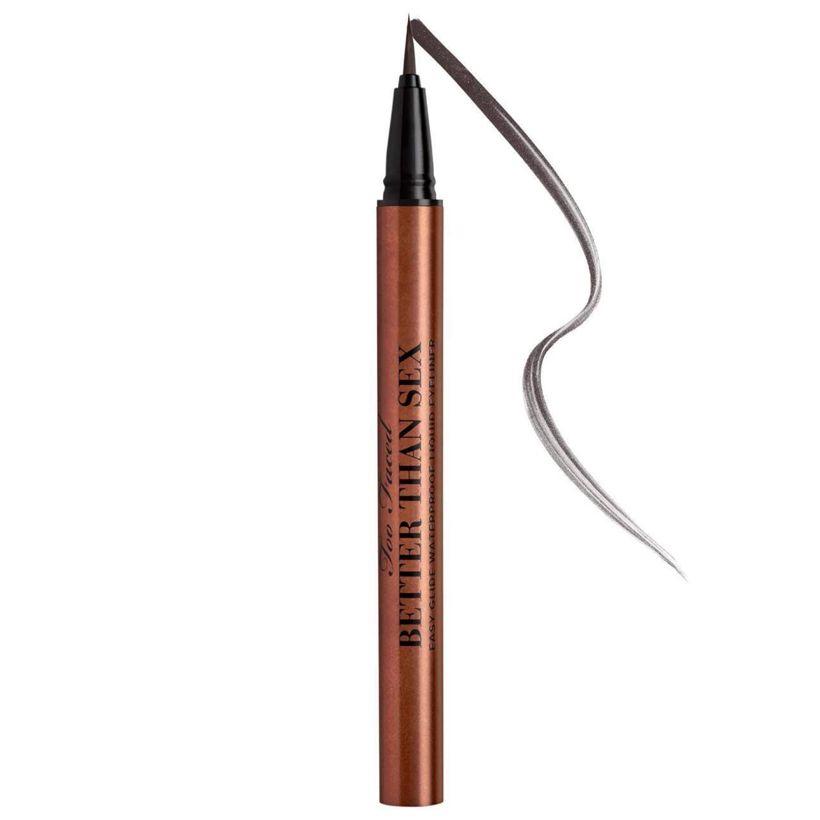 Too Faced Better Than Sex Easy Glide Waterproof Liquid Eyeliner, Size: 0.02 FL Oz, Brown | Kohl's