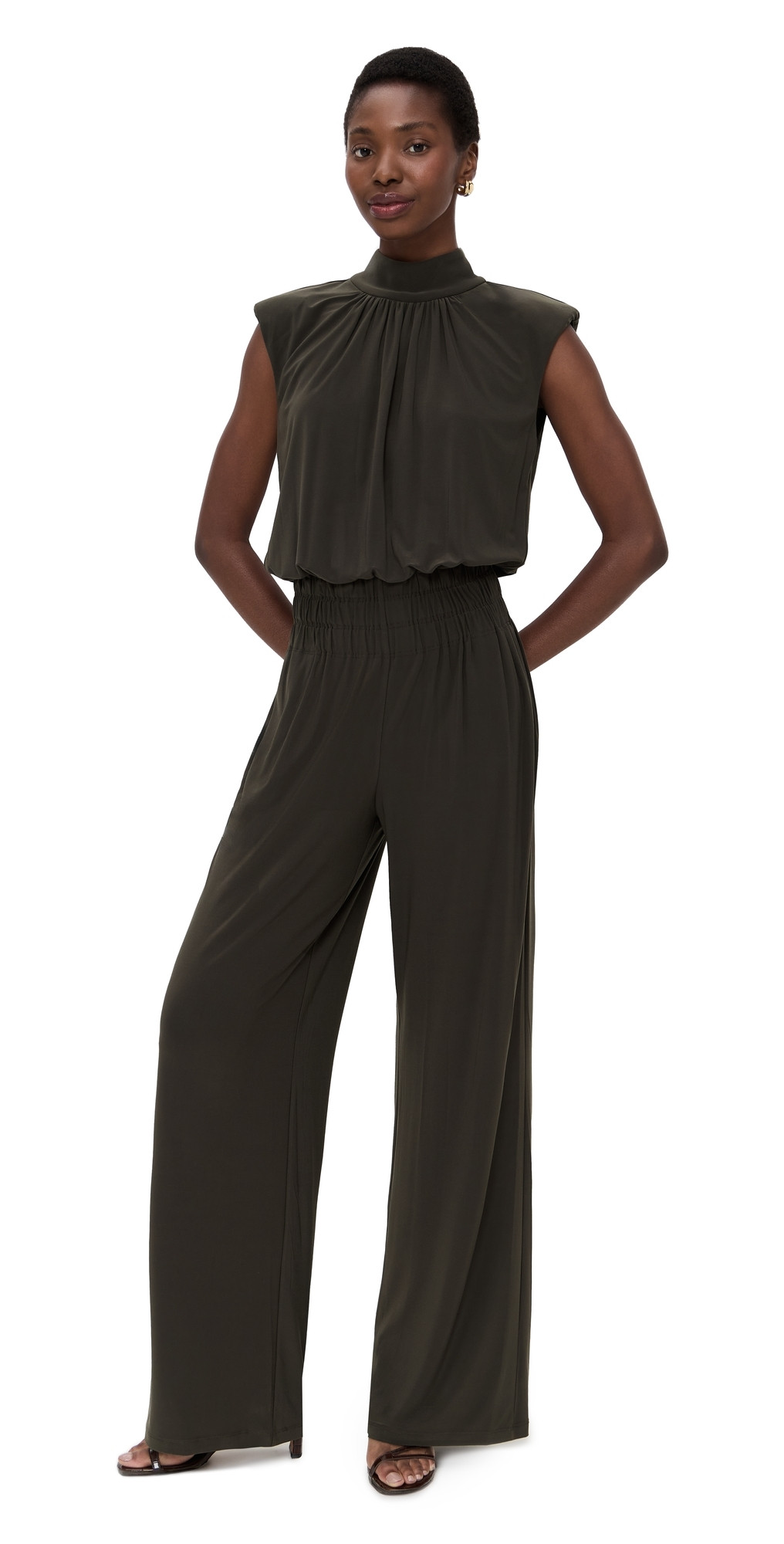 Ramy Brook Dani Jumpsuit Deep Olive XXS | Shopbop