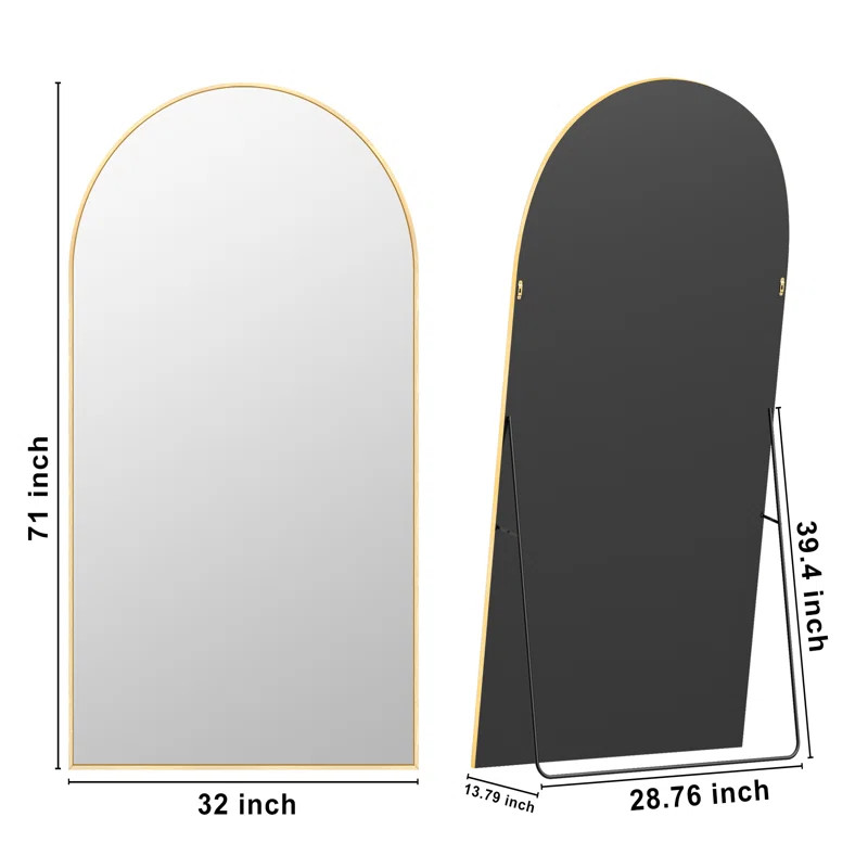 Latitude Run® Large Arch Full Length Mirror with 3 Mounting Method & Reviews | Wayfair | Wayfair North America