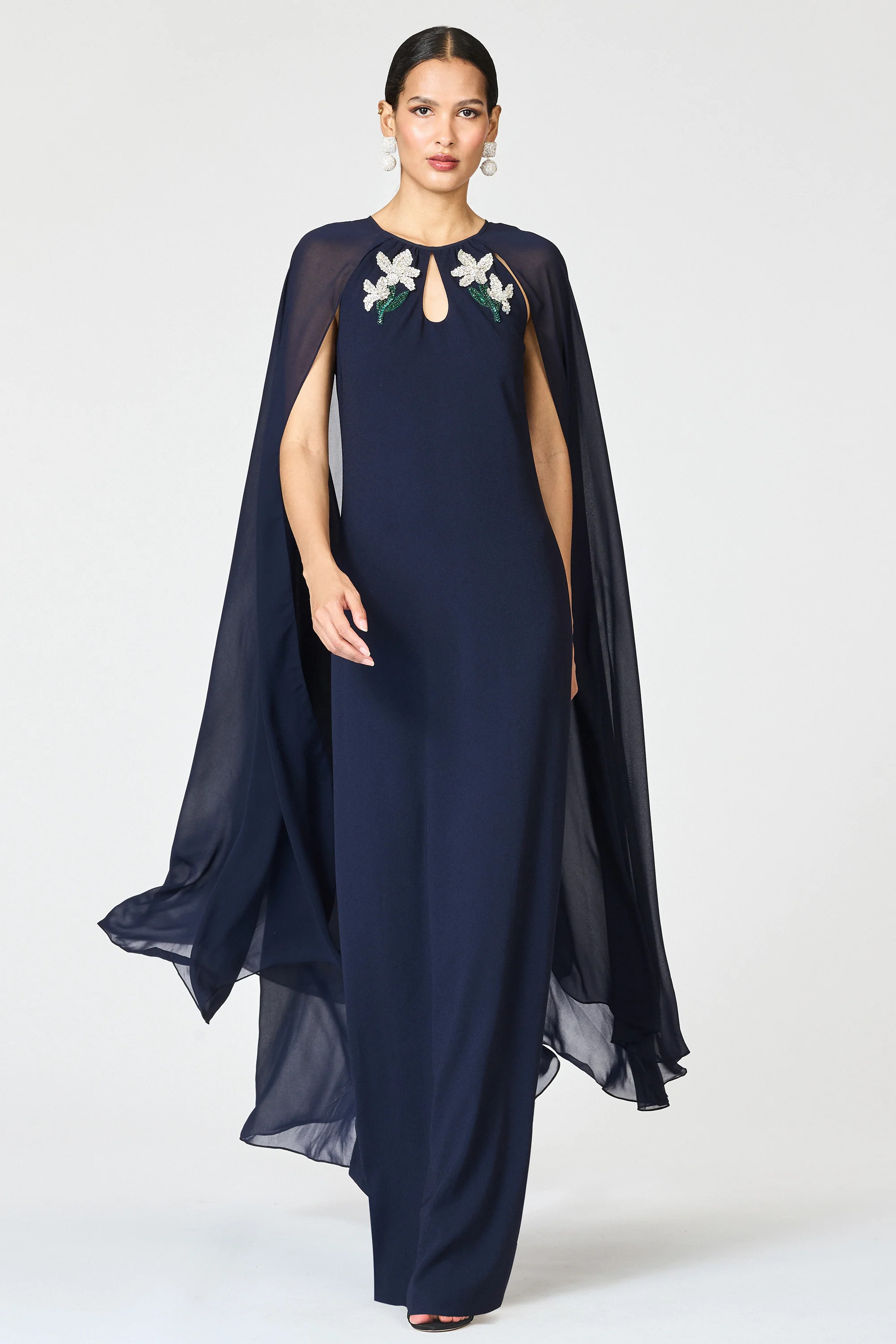 EMBELLISHED COLLEEN GOWN - MIDNIGHT | Sachin and Babi