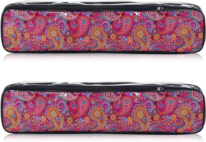 2 Pcs Mahjong Tile Bag Mahjong Racks for Tiles and Pushers Waterproof Tile Zippered Case PVC Clea... | Amazon (US)