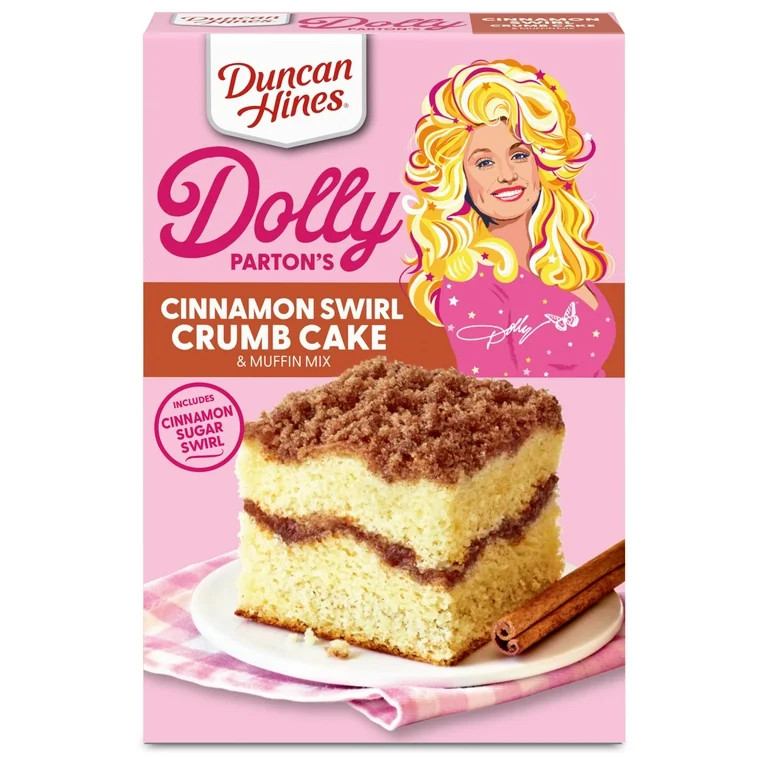 Duncan Hines Dolly Parton's Cinnamon Swirl Crumb Cake & Muffin Mix, 20 oz. | Walmart (US)