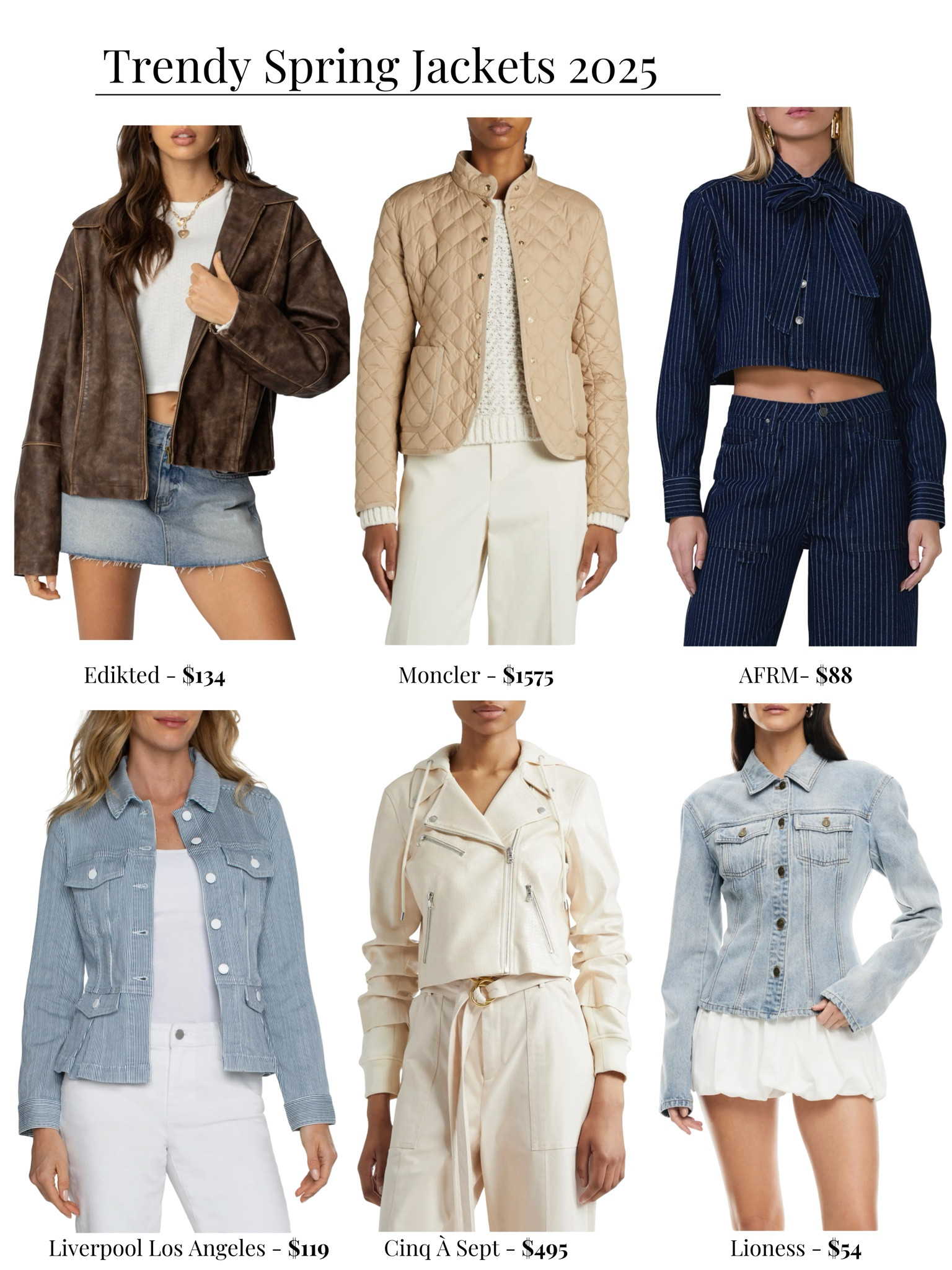 Trendy spring jackets 2025

#LTKSeasonal #LTKStyleTip #LTKFindsUnder100
