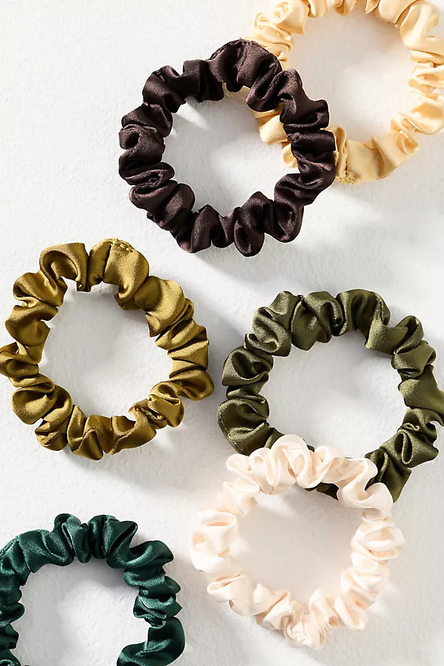 Satin Hair Ties, Set of 6 | Anthropologie (US)