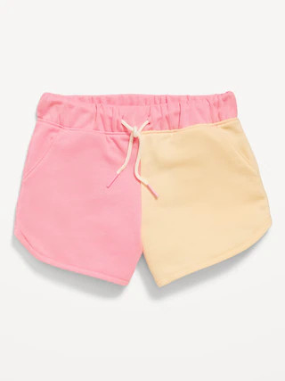 Color-Block Graphic French-Terry Shorts for Toddler Girls | Old Navy (CA)