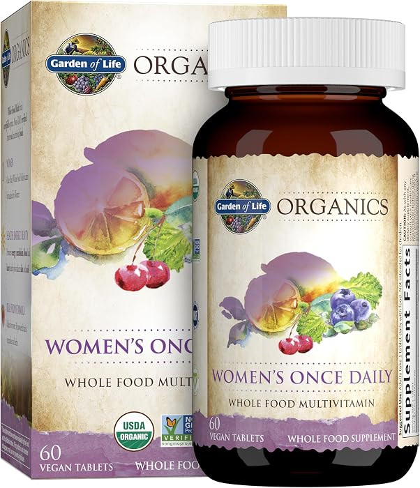 Garden of Life Organics Multivitamin for Women - Women's Once Daily Multi - Whole Food Multi with... | Amazon (US)