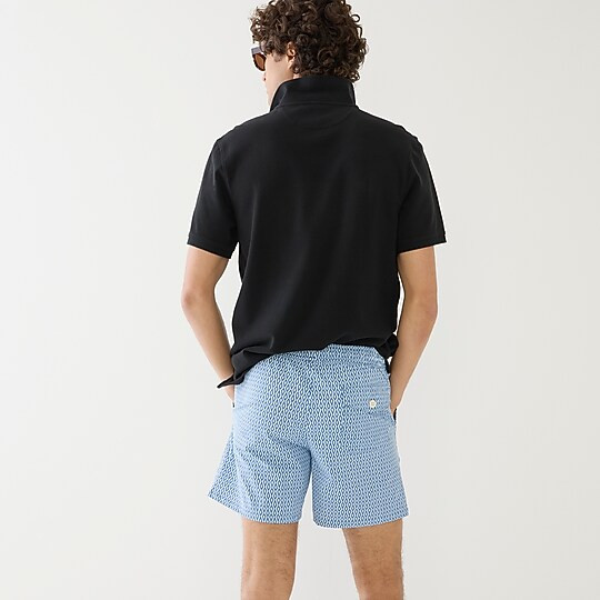 6" stretch swim trunk in print | J. Crew US