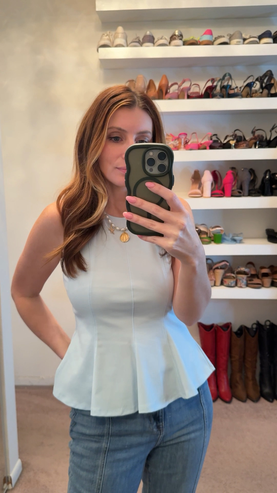 What I wore to work today

Top & Jeans are both on sale right now during @Macys Friends & Family Sale

Peplum top (size small) 
DKNY straight leg jeans (size 27)

workwear outfit, casual outfit, casual office look, office look, easy outfit, Spring outfits 2026

#LTKootd #LTKSaleAlert #LTKWorkwear