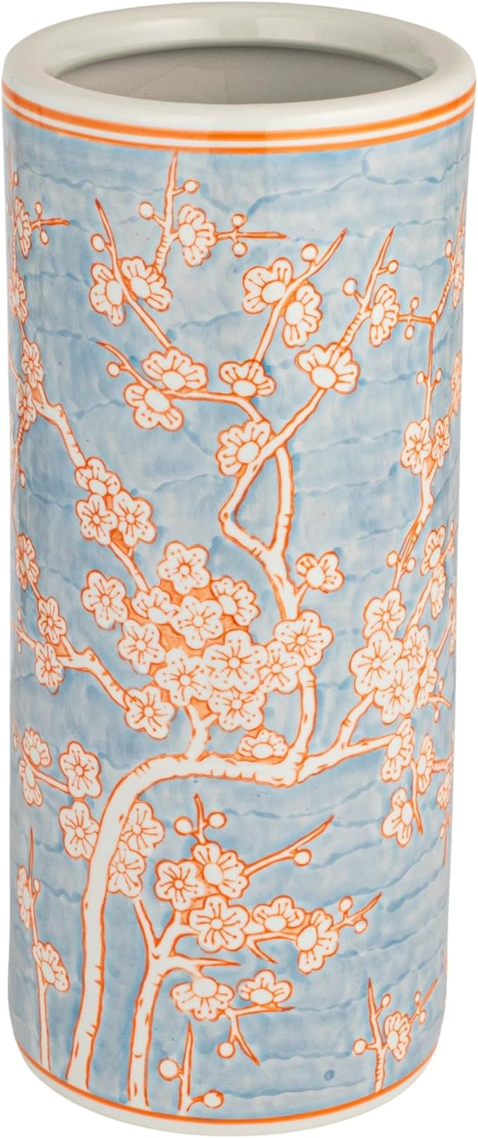 Creative Co-Op Ceramic Umbrella Stand, Light Blue | Amazon (US)