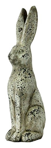 Michael Carr Designs 7293SA344 Jack Rabbit Yard Art, Antique White, Small | Amazon (US)