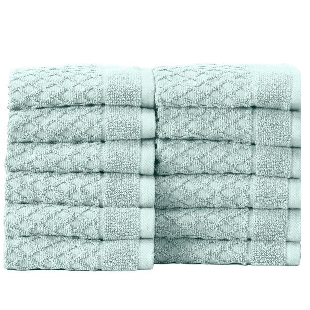 Great Bay Home 100% Cotton Textured Bath Towel Sets | Target