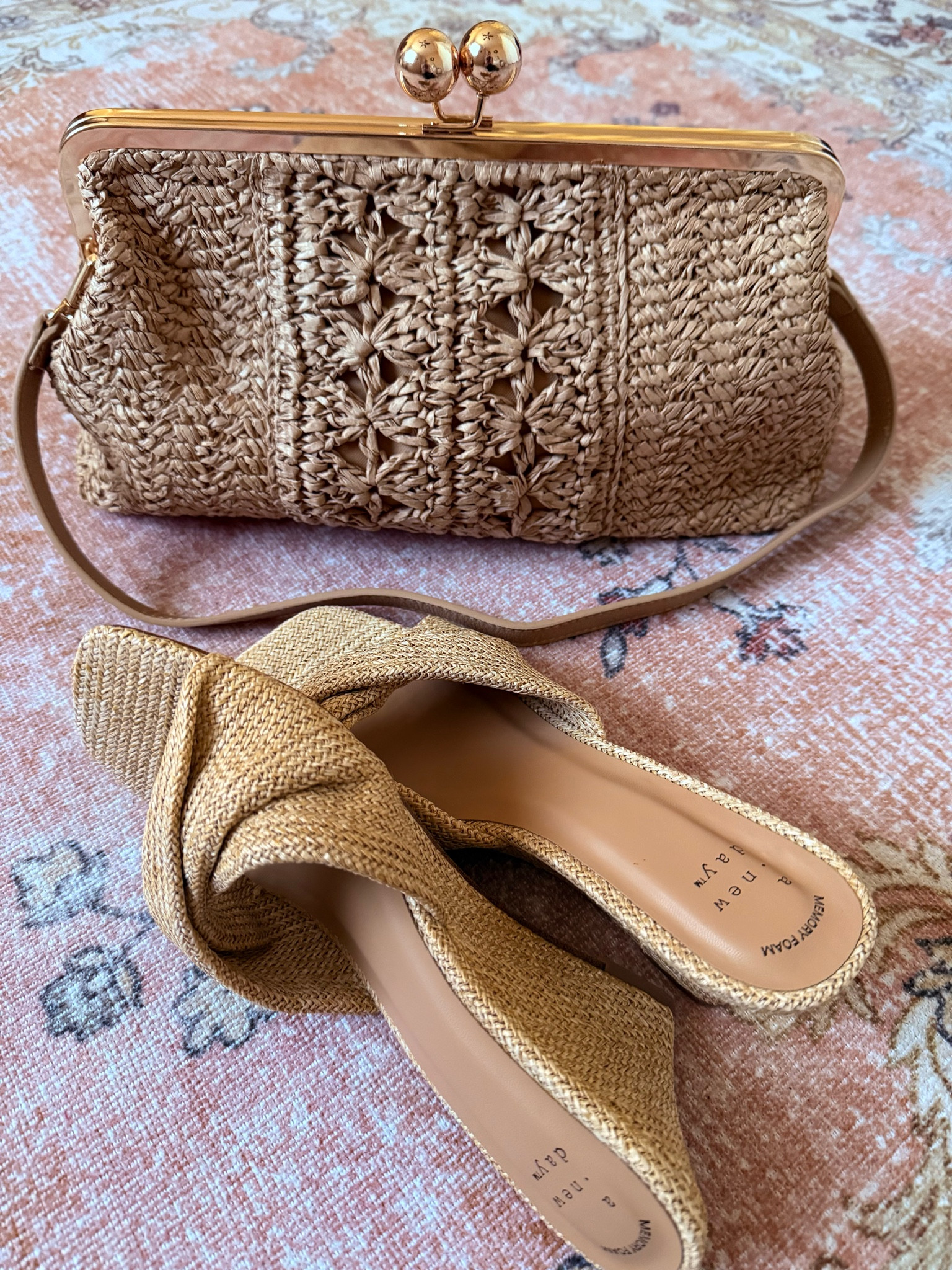 Fun summer clutch bag and wedge heels from Target.

#LTKSeasonal #LTKmomlife #LTKOver40